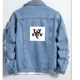 2fly Mens Ripped jean jacket